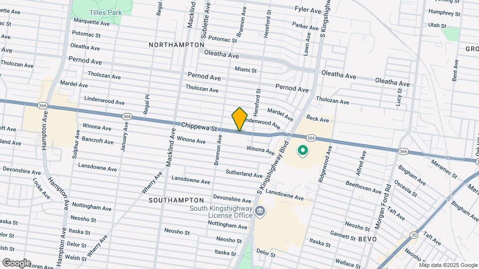 5032 Chippewa St Mapa y Detalles de la Ubicación