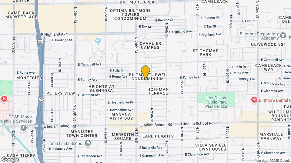2432 E Montecito Ave Map and Location Details