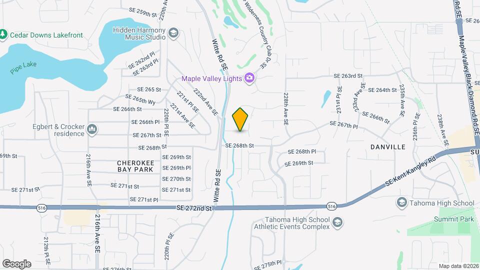 22501 SE 267th St Mapa y Detalles de la Ubicación