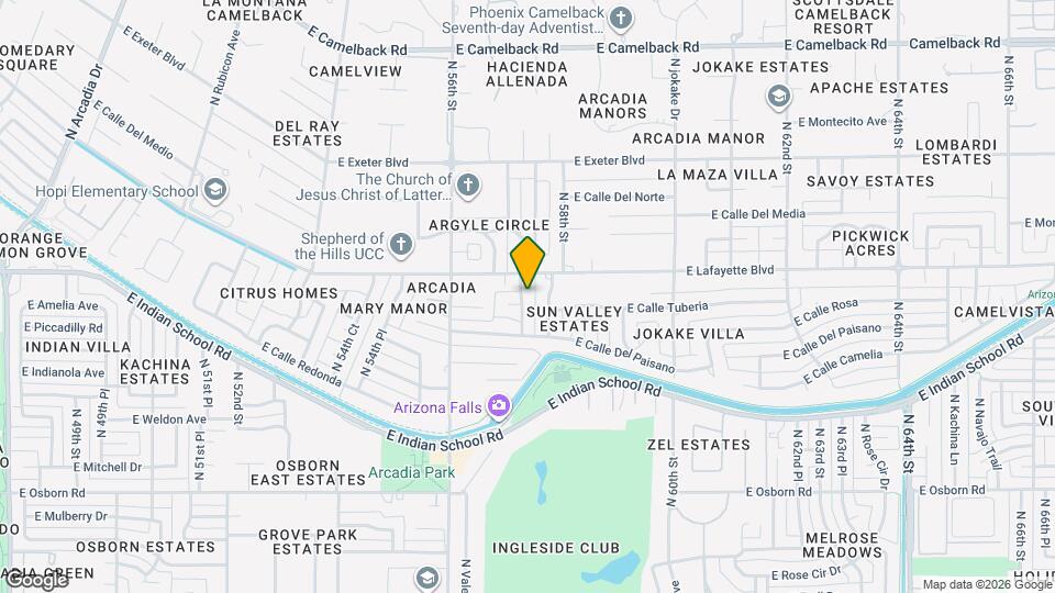 4049 N 57th Pl Map and Location Details