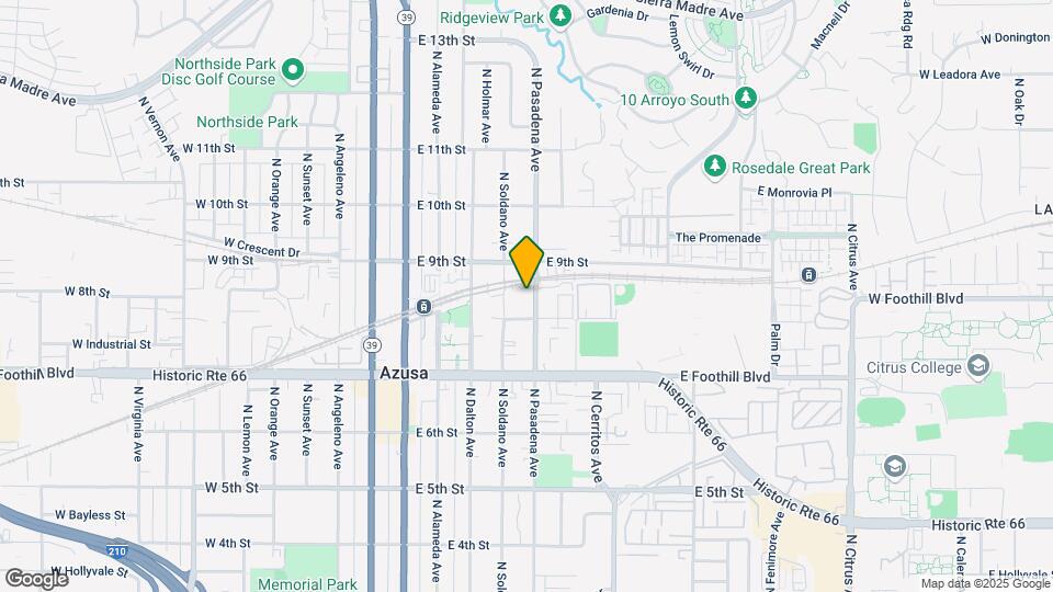 819 N Pasadena Ave Map and Location Details