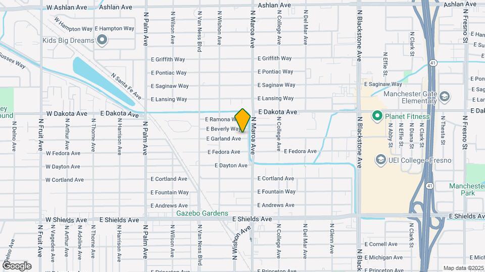 829 E Garland Ave Map and Location Details