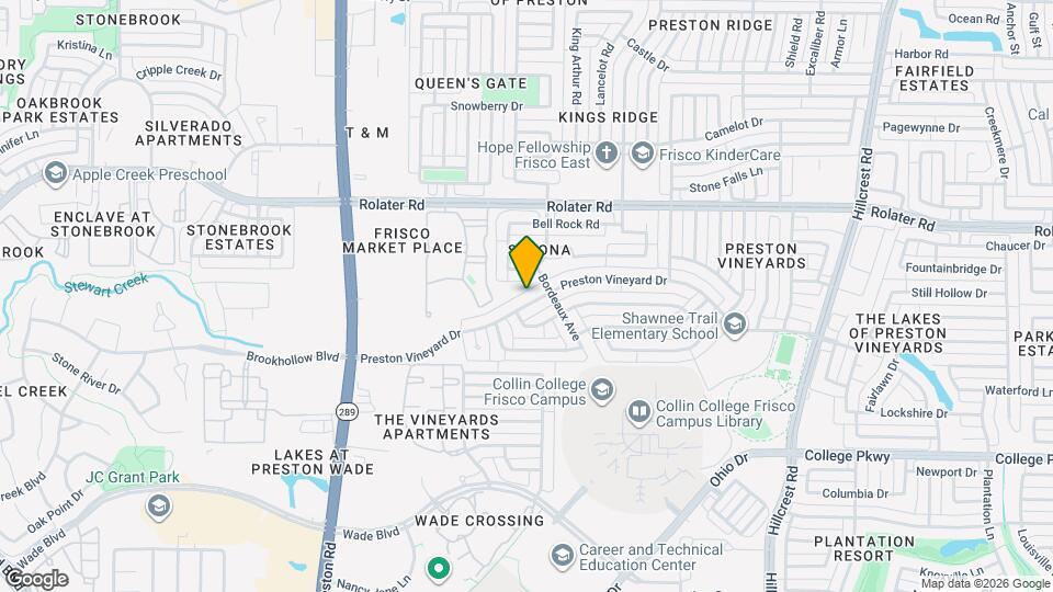 9724 Preston Vineyard Dr Map and Location Details