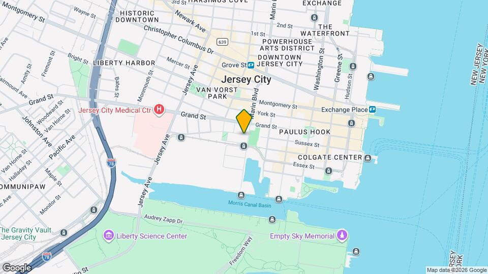 201 Marin Blvd, Unit 5130 Map and Location Details