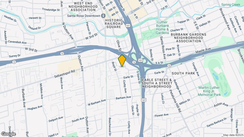 517 Olive St Mapa y Detalles de la Ubicación