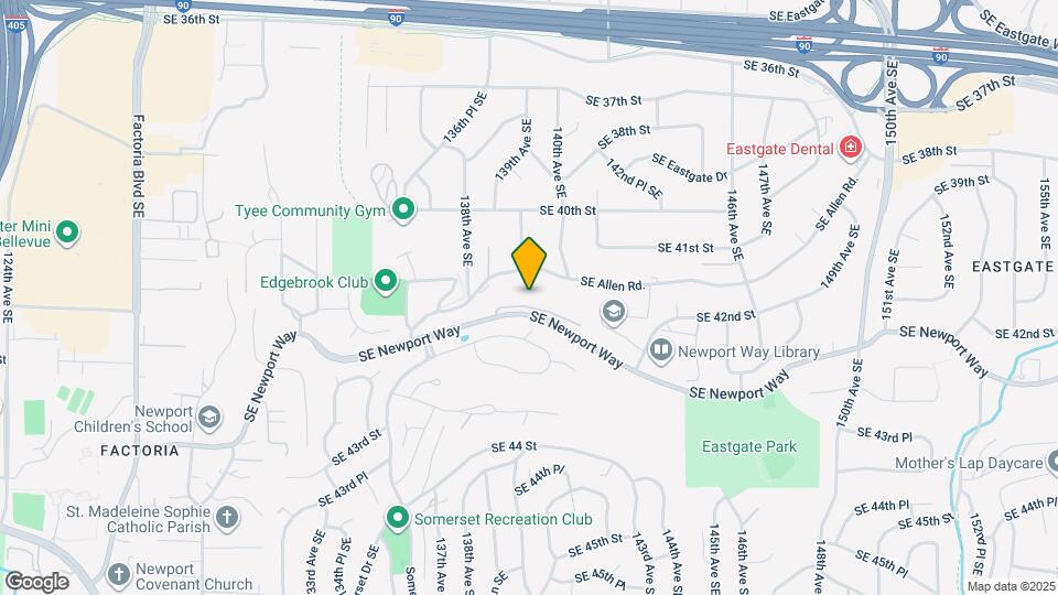 13908 SE Newport Way Map and Location Details