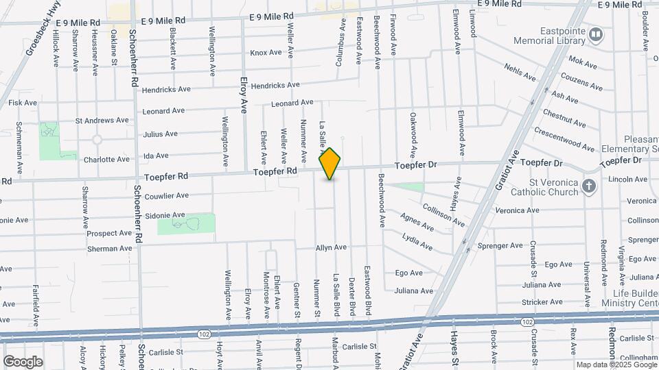 21431 La Salle Blvd Map and Location Details