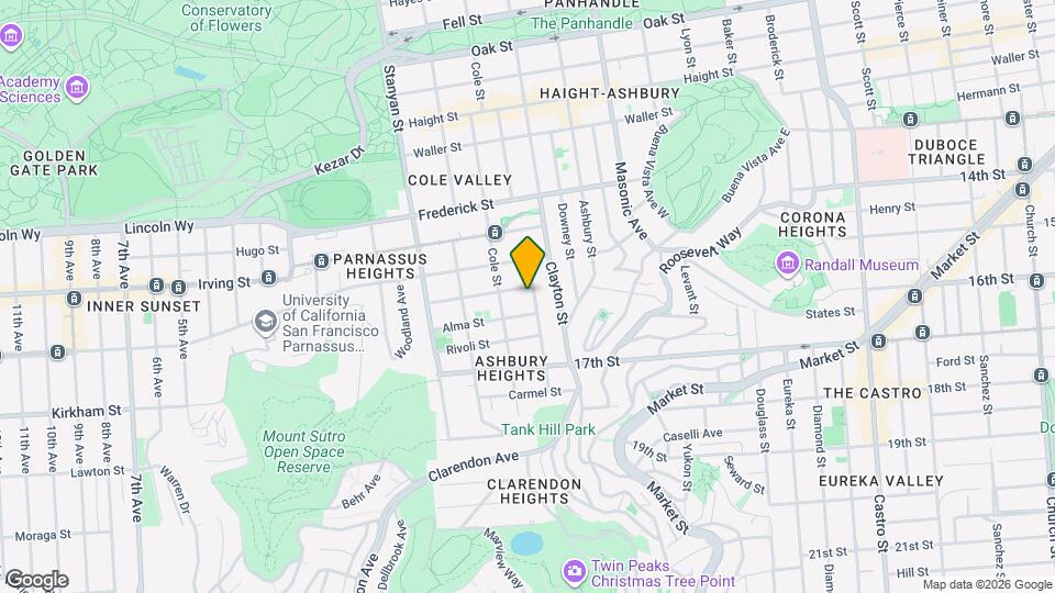 461 Belvedere St Map and Location Details