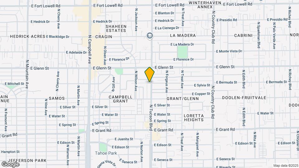 2655 N Tucson Blvd Map and Location Details