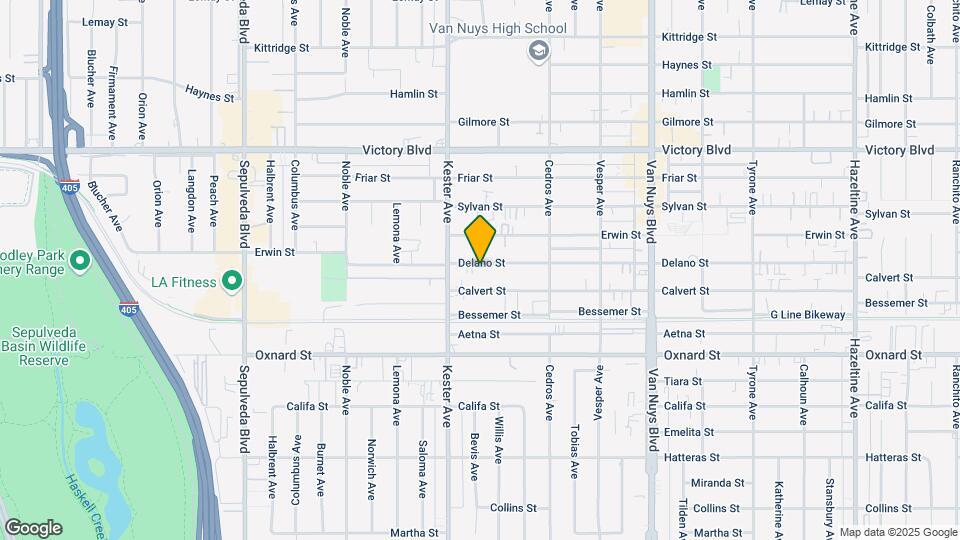 14818 Delano St Map and Location Details
