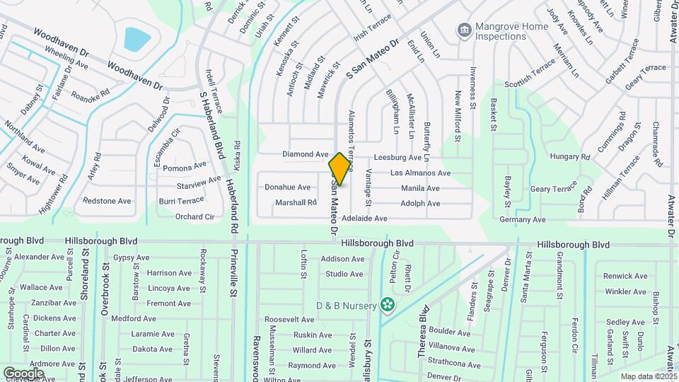 5204 S San Mateo Dr Map and Location Details