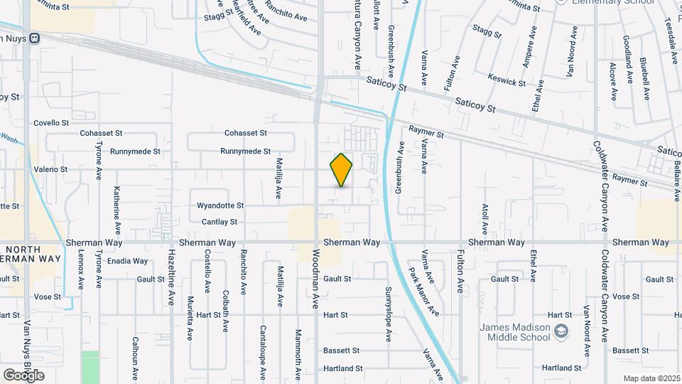 13620 Leadwell St Mapa y Detalles de la Ubicación