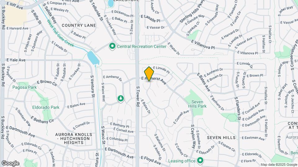 2821 S Argonne St Map and Location Details