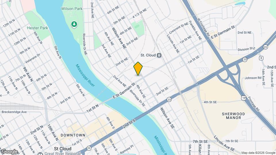 415 E Saint Germain St Map and Location Details