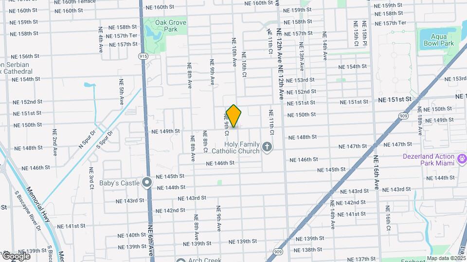 14890 NE 10th Ave Mapa y Detalles de la Ubicación