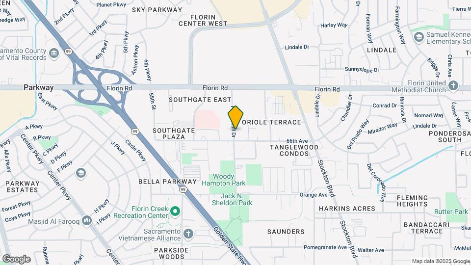 7283 Florin Mall Dr Map and Location Details