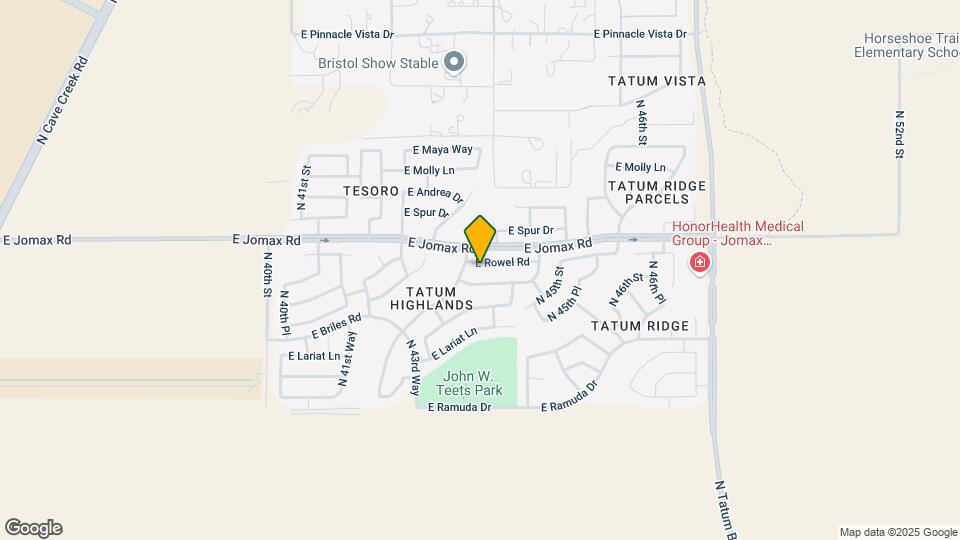4317 E Rowel Rd Map and Location Details
