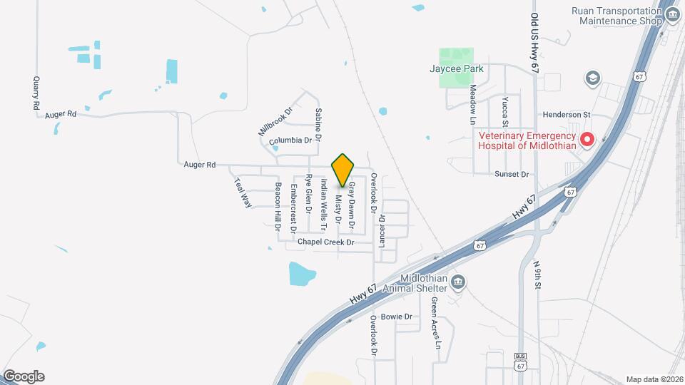 1326 Misty Dr Mapa y Detalles de la Ubicación