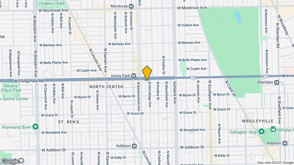 1733 W Irving Park Rd Map and Location Details