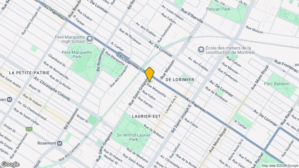 5377 Marquette Rue Map and Location Details