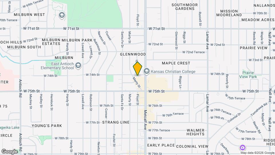 7121 W 74th St Map and Location Details