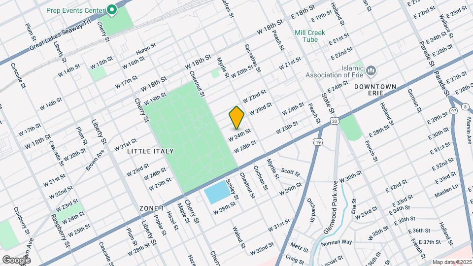 340 W 24th St, Unit #2 Map and Location Details