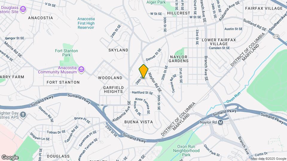 2805-2807 Buena Vista Ter SE Map and Location Details