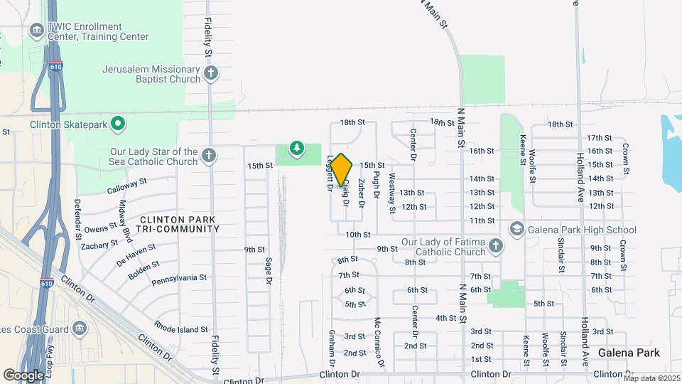 1401 Craig Dr Map and Location Details