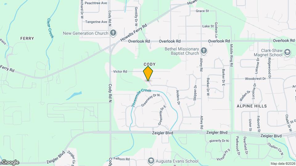 1255 Amelia Ave Map and Location Details