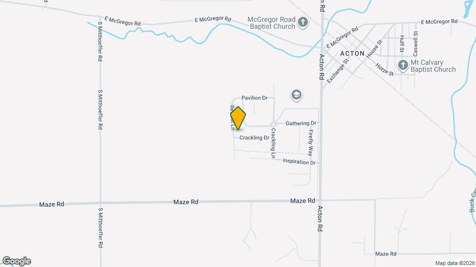 10610 Crackling Dr Mapa y Detalles de la Ubicación