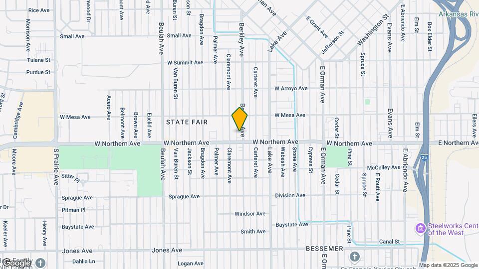 1233 Berkley Ave Map and Location Details