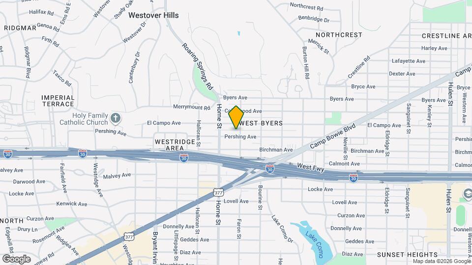 5606 Pershing Ave Map and Location Details