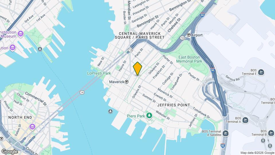 159 Maverick St Map and Location Details