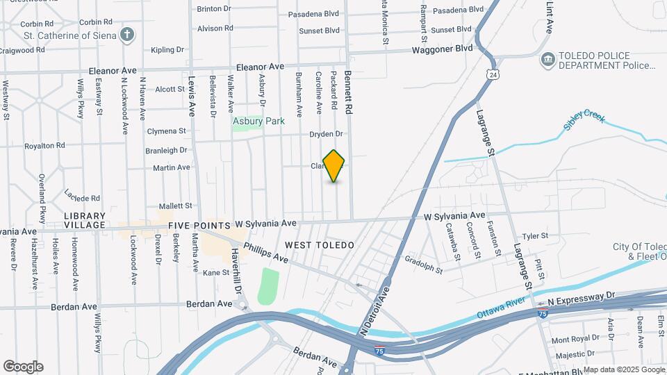 4113 Packard Rd Map and Location Details