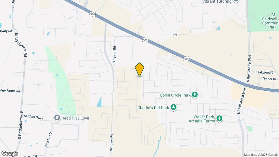 831 Ponderosa Ln Map and Location Details