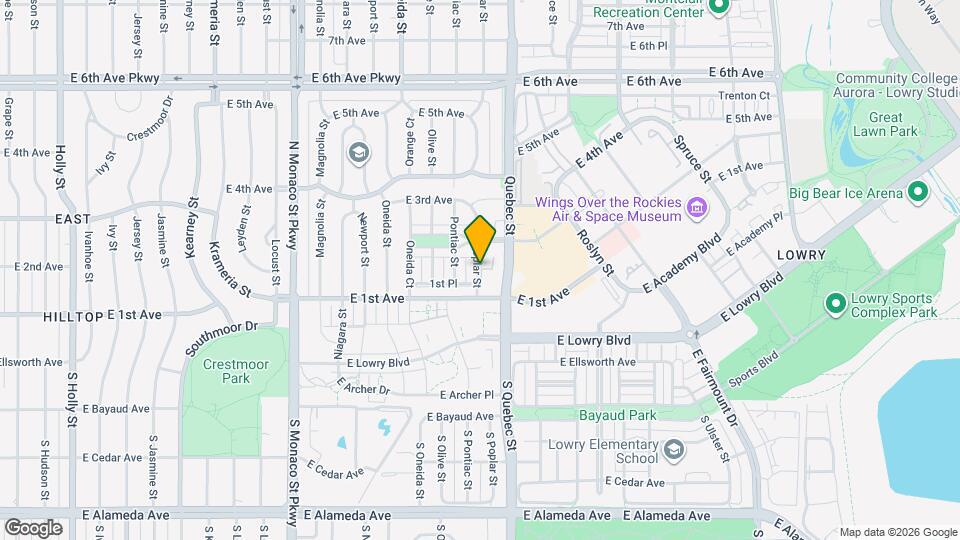 160 Poplar St Map and Location Details