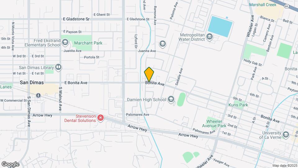 832 Bonita Ave Mapa y Detalles de la Ubicación
