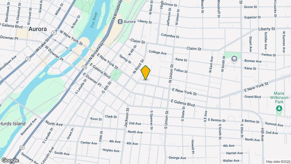 544 E New York St, Unit 1 Map and Location Details