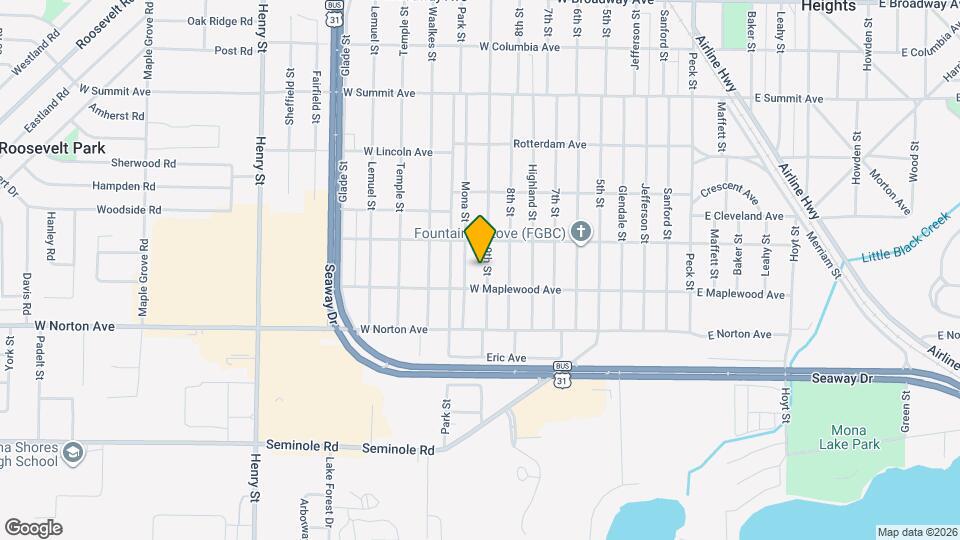 3325 9th St Map and Location Details