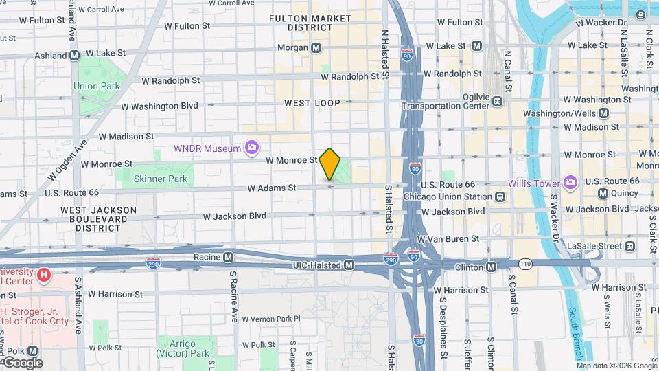 814 W Adams St Map and Location Details