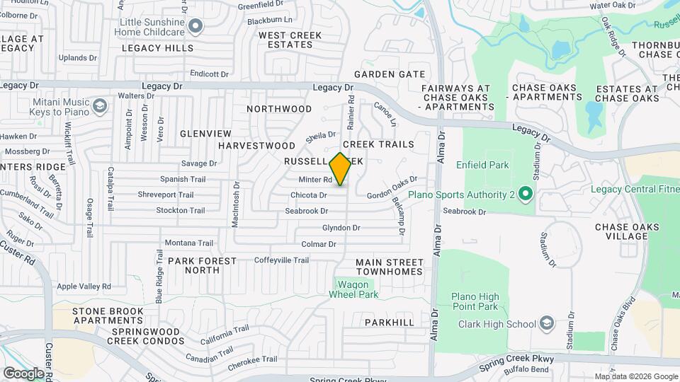 1305 Chicota Dr Map and Location Details