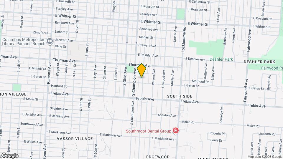 1373 Oakwood Ave Mapa y Detalles de la Ubicación