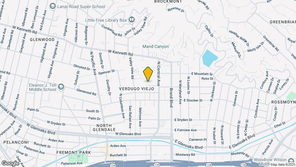 1247 Viola Ave Map and Location Details