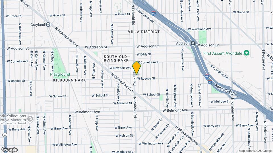 3401-3411 N Pulaski Ave Map and Location Details