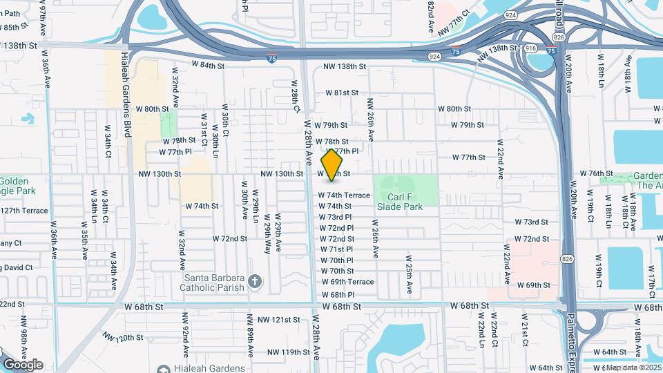 2730 W 76th St, Unit 104 Map and Location Details