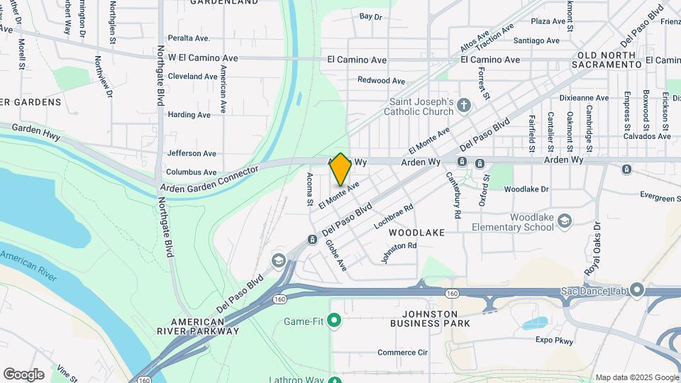 1117 El Monte Ave Mapa y Detalles de la Ubicación