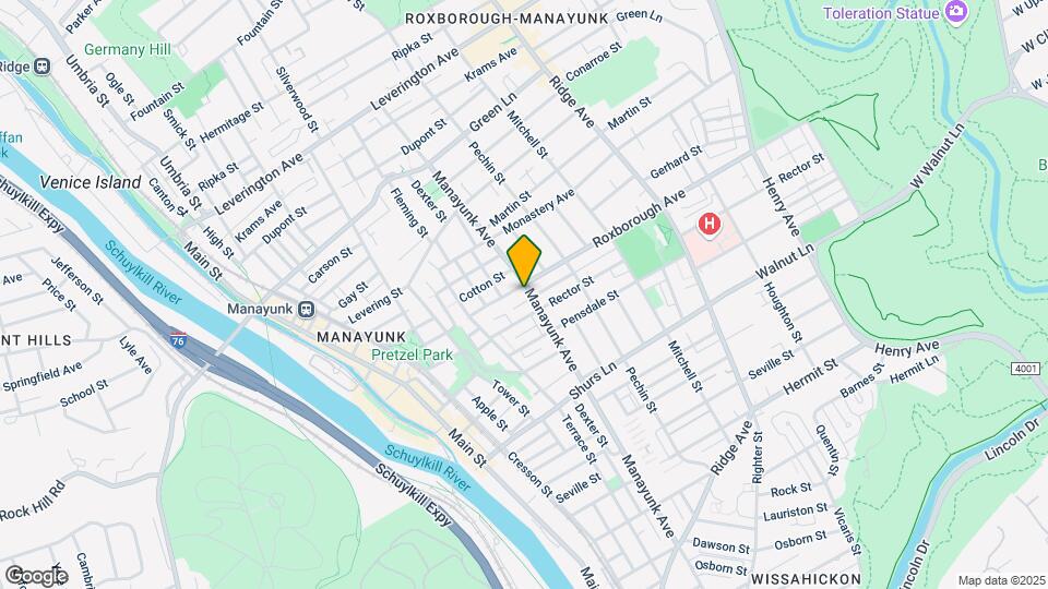 4266 Manayunk Ave, Unit 3rd Mapa y Detalles de la Ubicación