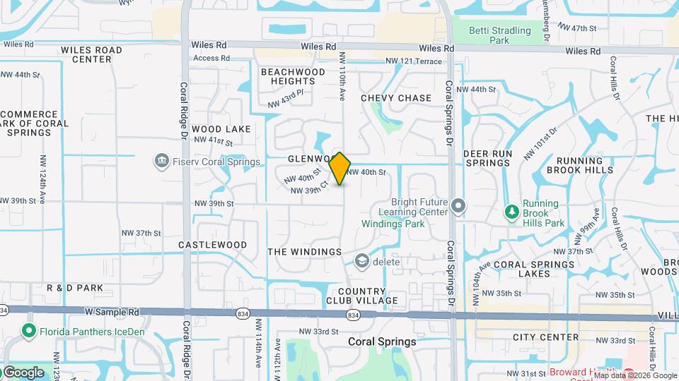 3912 NW 110th Ave Map and Location Details