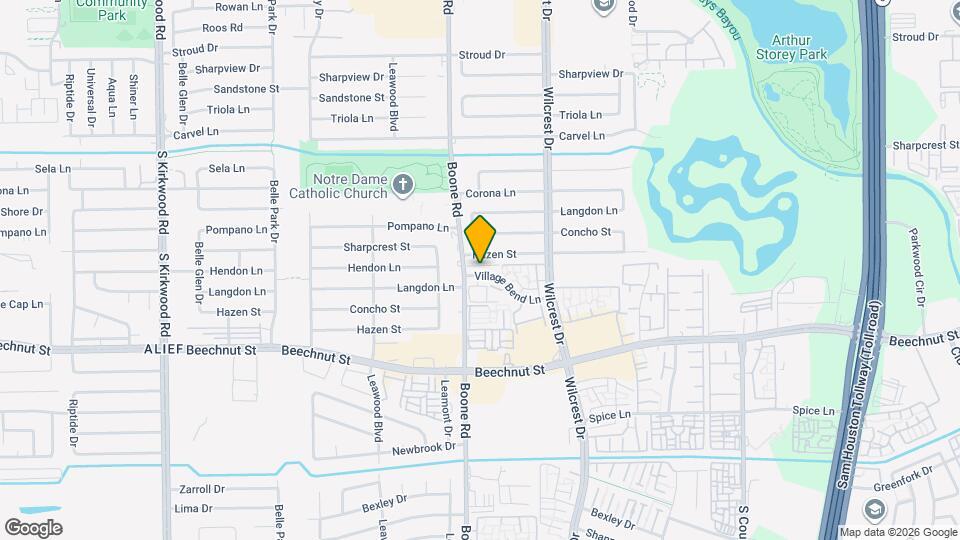 11122 Village Bend Ln Map and Location Details