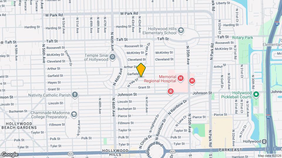 4205 Hayes St Map and Location Details